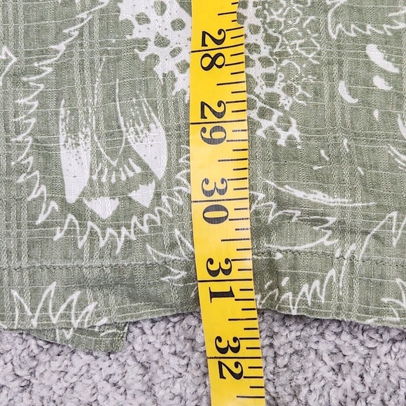 Columbia Shirt Mens Large Hawaiian‎ Plaid Green Hiking Paisley Button up Preppy - Picture 9 of 9